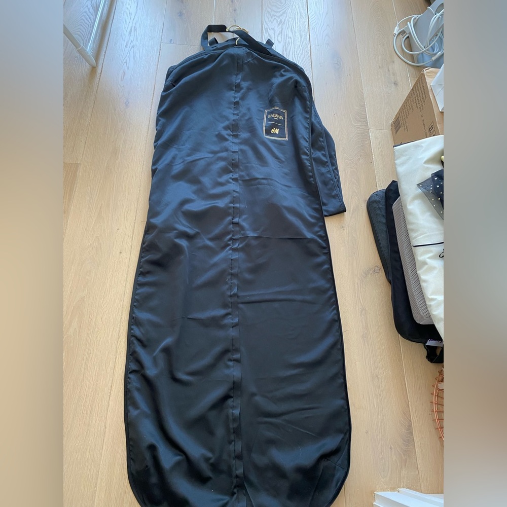 BALMAIN for H&M Black Dress Suit Garment Dust Bag Empty